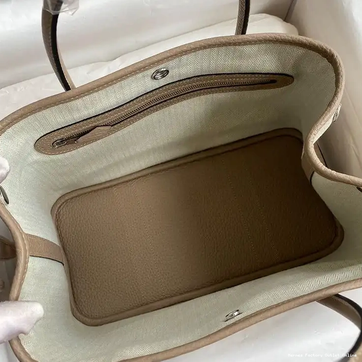 Affordable Hermes Grey Bag Canvas Party In Palladium Hardware Garden 0421